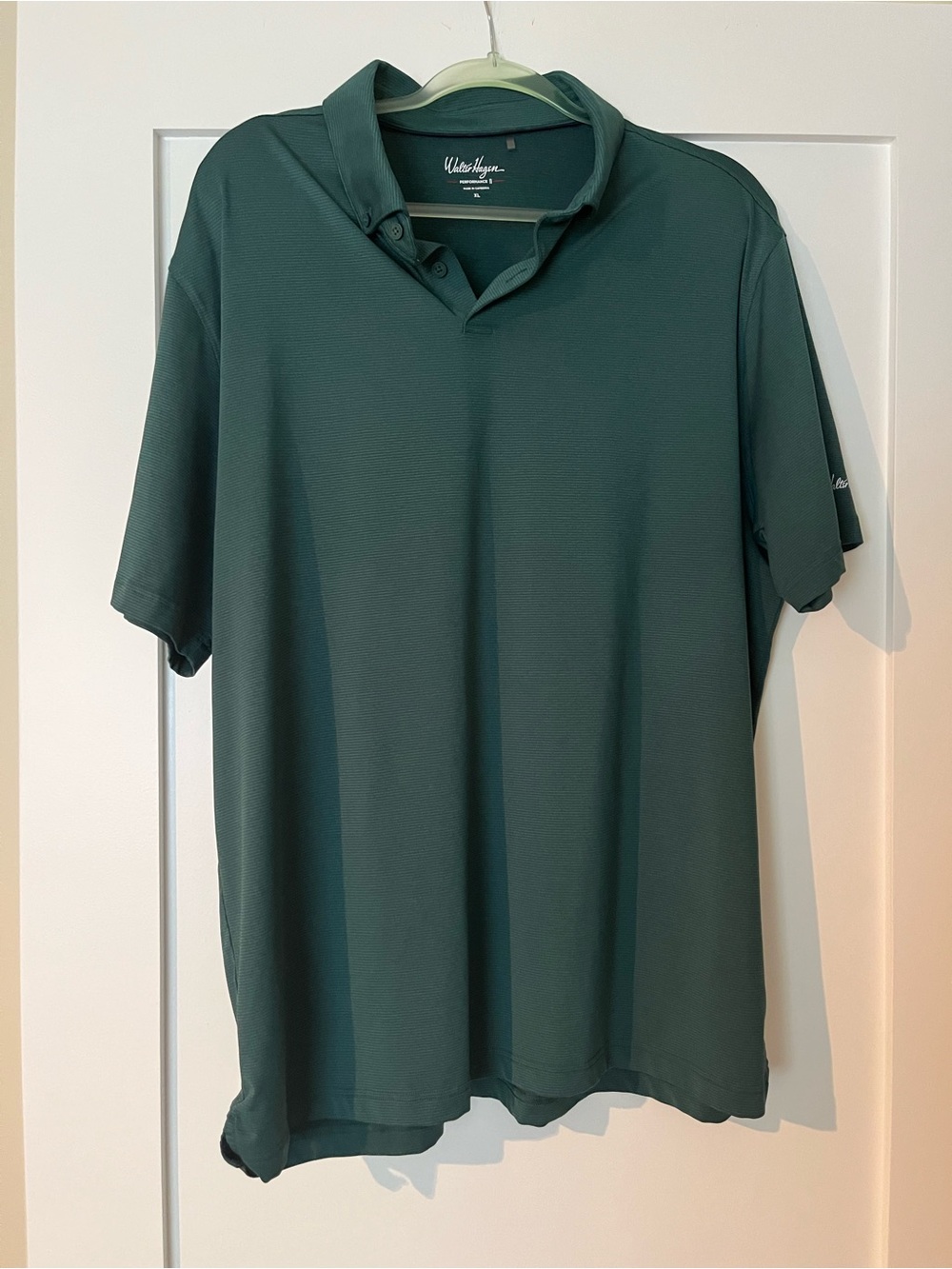 Walter Hagen Men's Dark Green Performance Polo